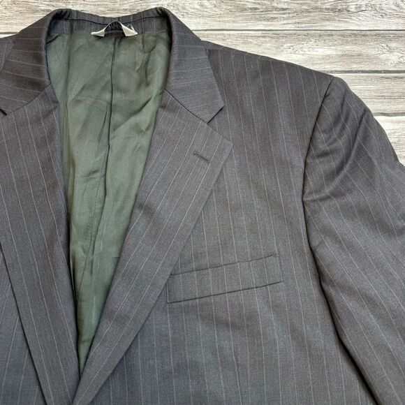 Joseph & Feiss International Men's 2 Button Blazer 44 X-Long Charcoal Grey Gray - Picture 3 of 14